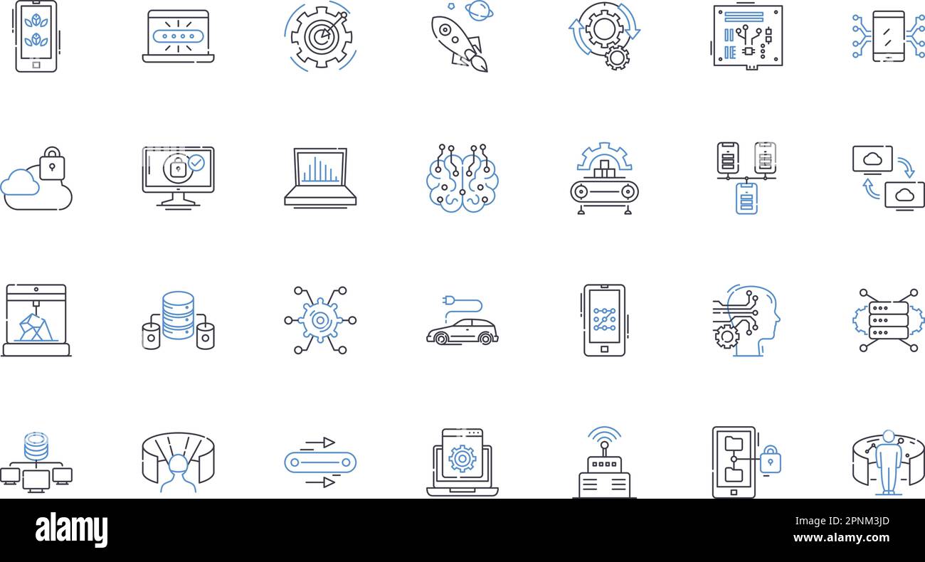 Rationalization line icons collection. Efficiency, Justification, Logic, Reasoning, Explanation, Excuse, Rationality vector and linear illustration Stock Vector