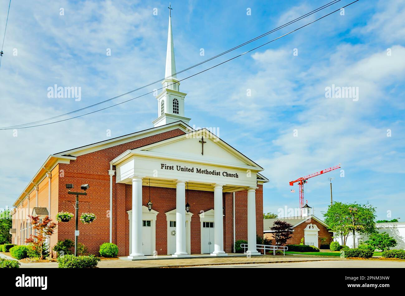 First United Methodist Church is pictured in Bay Minette, Alabama.cThe church voted to disaffiliate from UMC and join the Global Methodist Church. Stock Photo