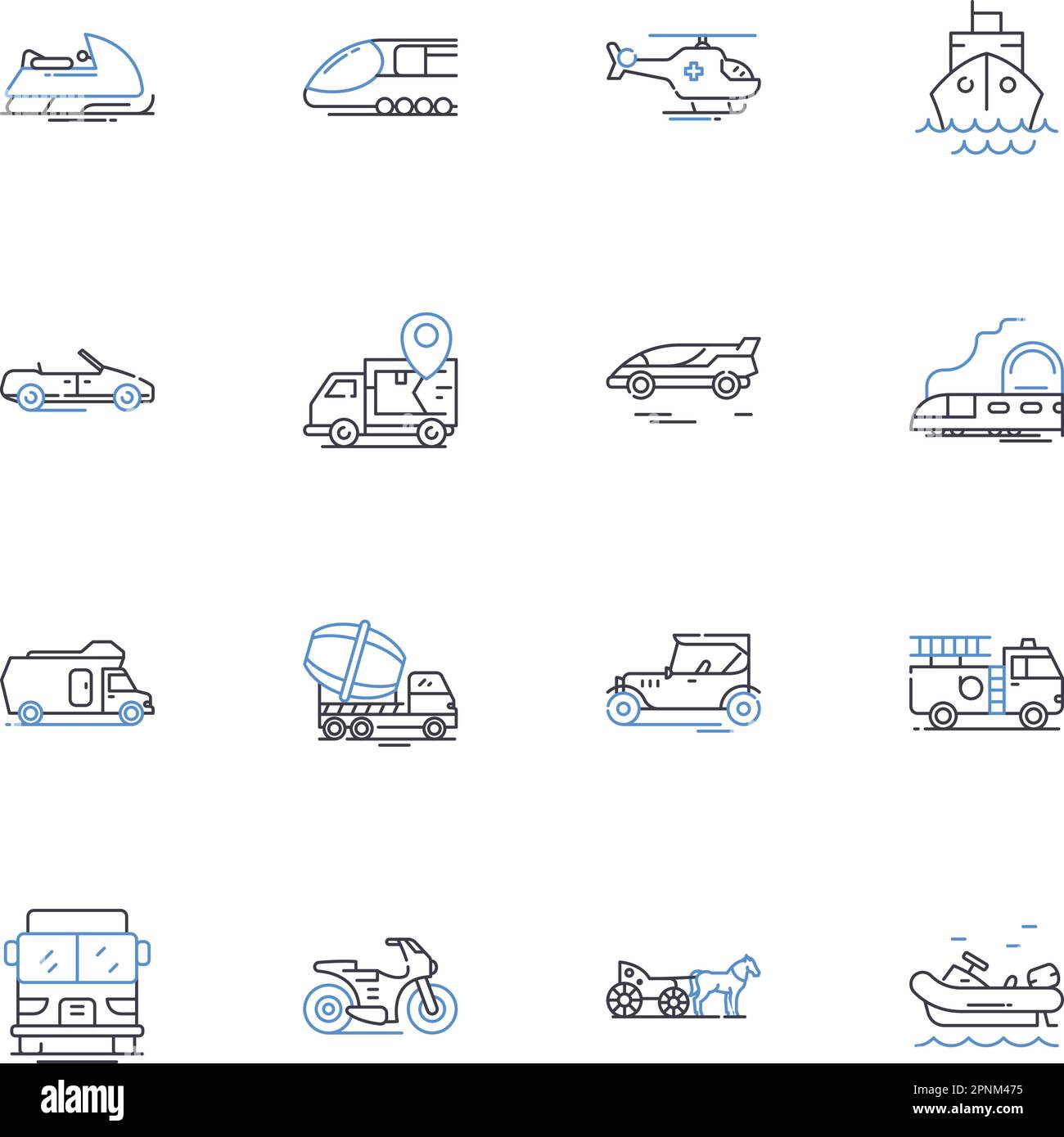 Tech gadgets line icons collection. Smartph, Tablet, Laptop, Smartwatch ...