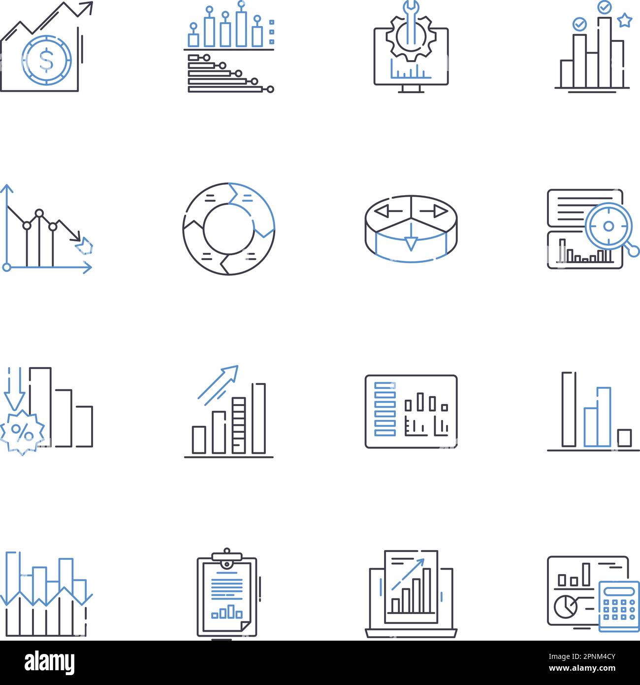 Listing line icons collection. Cataloging, Inventory, Directory, Guide, Register, Roll, Roster vector and linear illustration. Index,Schedule Stock Vector