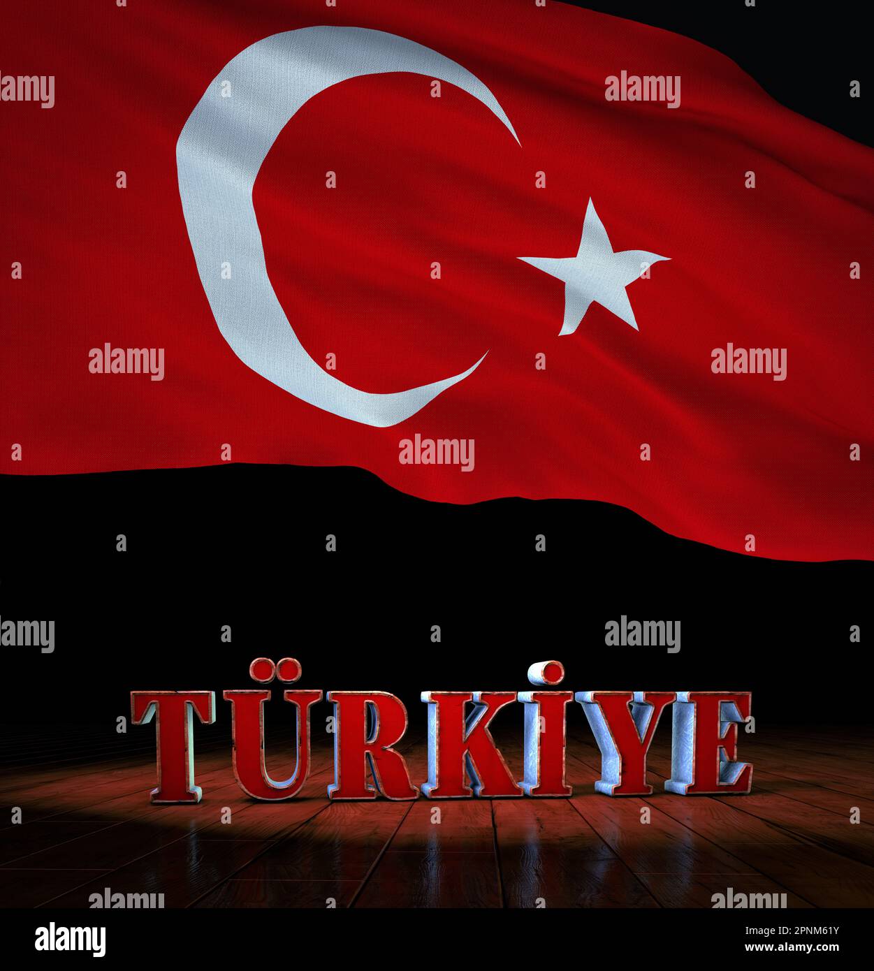 Turkish Flag, Turks, Republic of Türkiye Stock Photo - Alamy