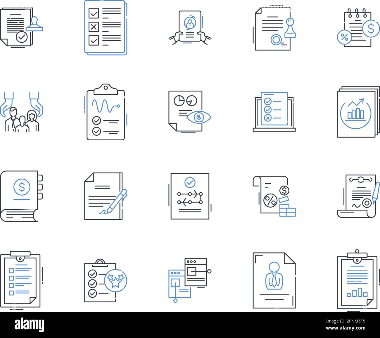 Guarantee line icons collection. Assurance, Certainty, Security, Warranty, Promise, Commitment, Dependability vector and linear illustration Stock Vector