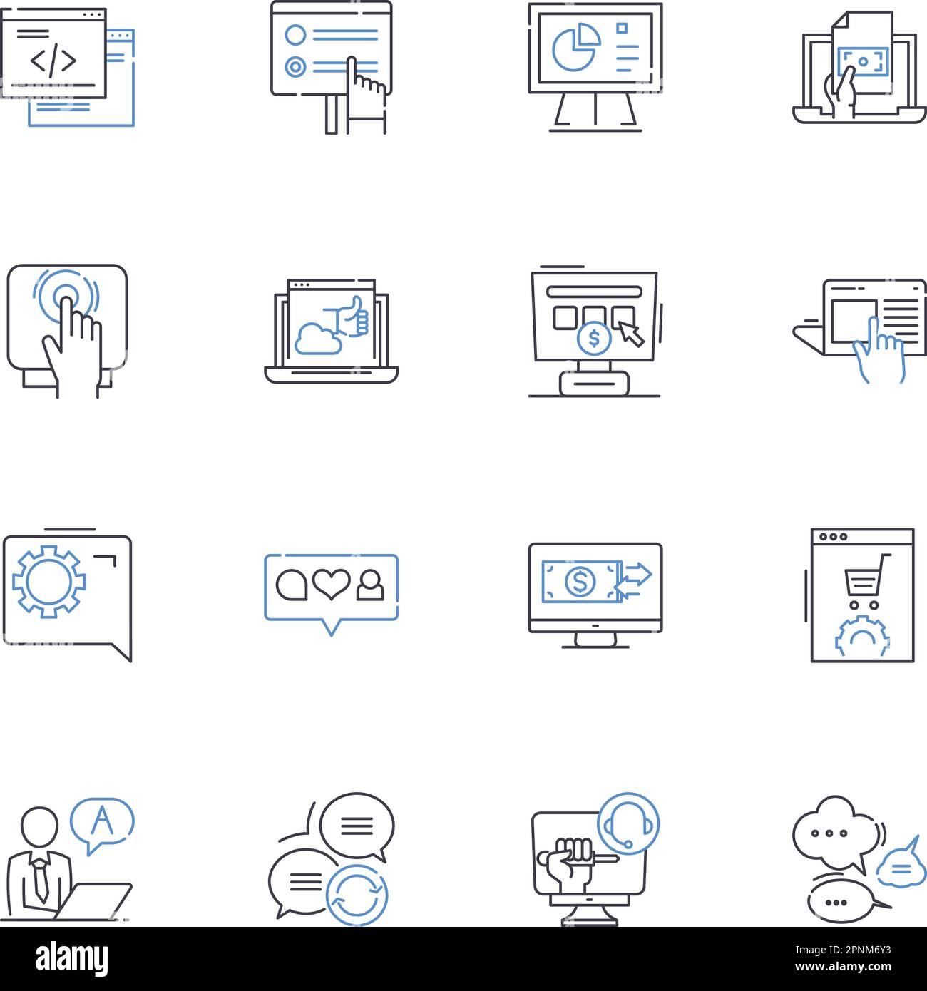 Handling line icons collection. Grip, Control, Maneuver, Lift, Carry, Hold, Traction vector and linear illustration. Balance,Stability,Composure Stock Vector