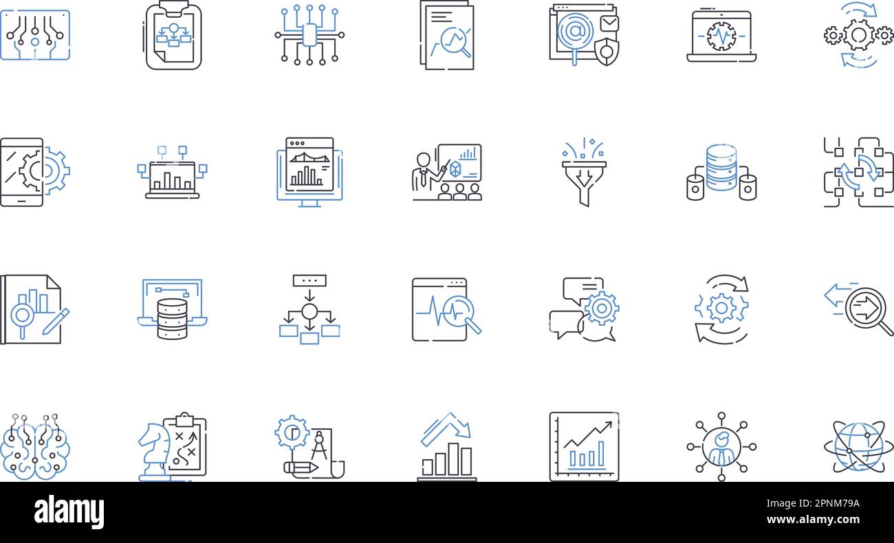 Interface Design line icons collection. Navigation, Usability