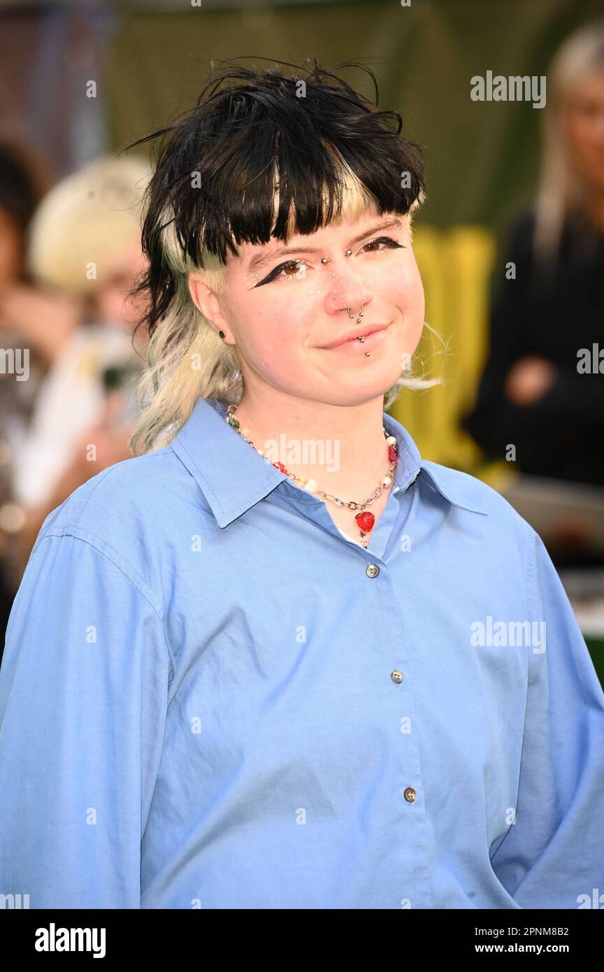 Ezra Butler Arrives at the Special Screening of Polite Society, Curzon Mayfair, London, UK. Photo taken on the 19th April 2023. Credit: See Li/Picture Capital/Alamy Live News Stock Photo