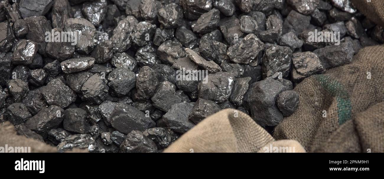 Lumps of coal Stock Photo