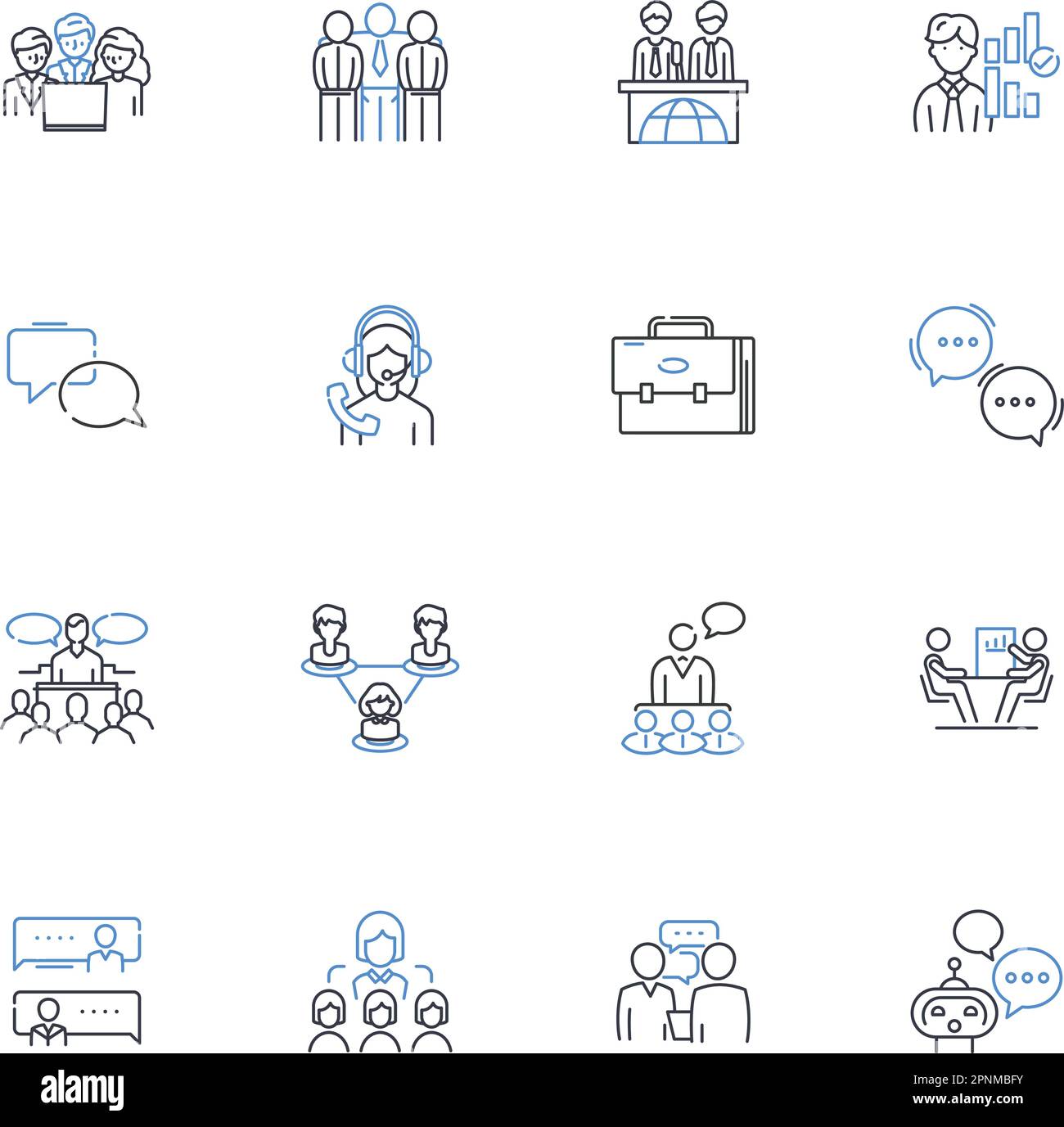 Blog Followers line icons collection. Readers, Subscribers, Fans ...