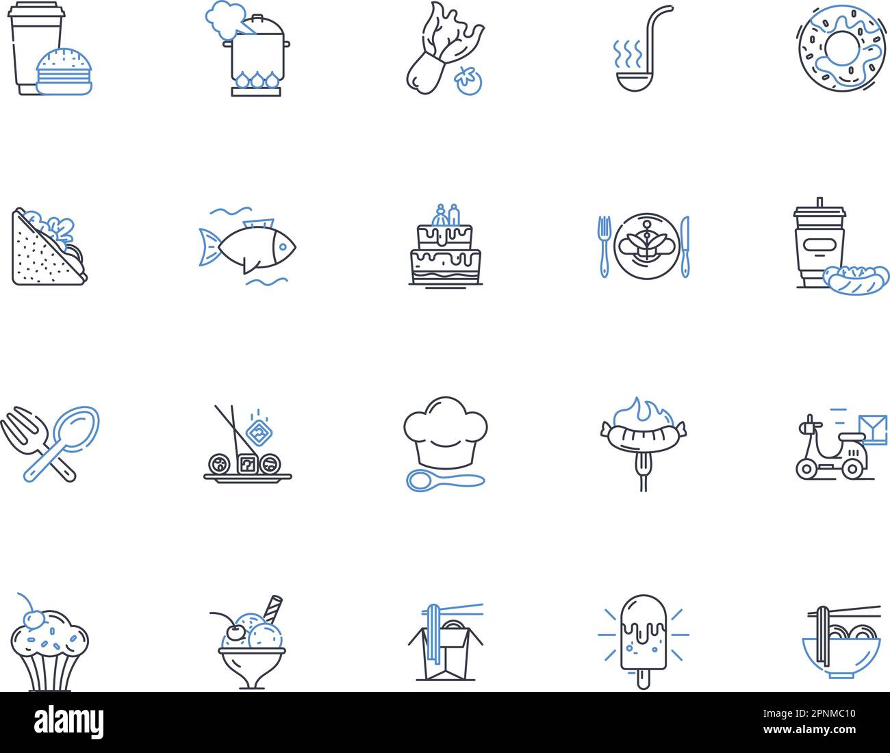 Agronomy line icons collection. Soil, Crops, Farming, Irrigation, Harvest, Fertilizer, Pesticides vector and linear illustration. Sustainable,Tillage Stock Vector