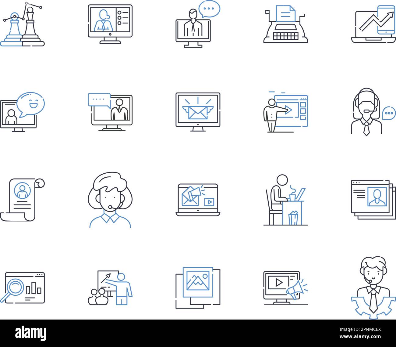 Dynamic firm line icons collection. Agile, Innovative, Adaptive, Versatile, Transformative, Robust, Progressive vector and linear illustration Stock Vector