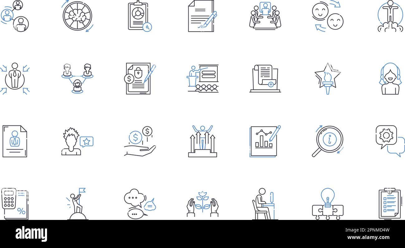 Quality assurance line icons collection. Standards, Verification, Consistency, Compliance, Precision, Reliability, Testing vector and linear Stock Vector