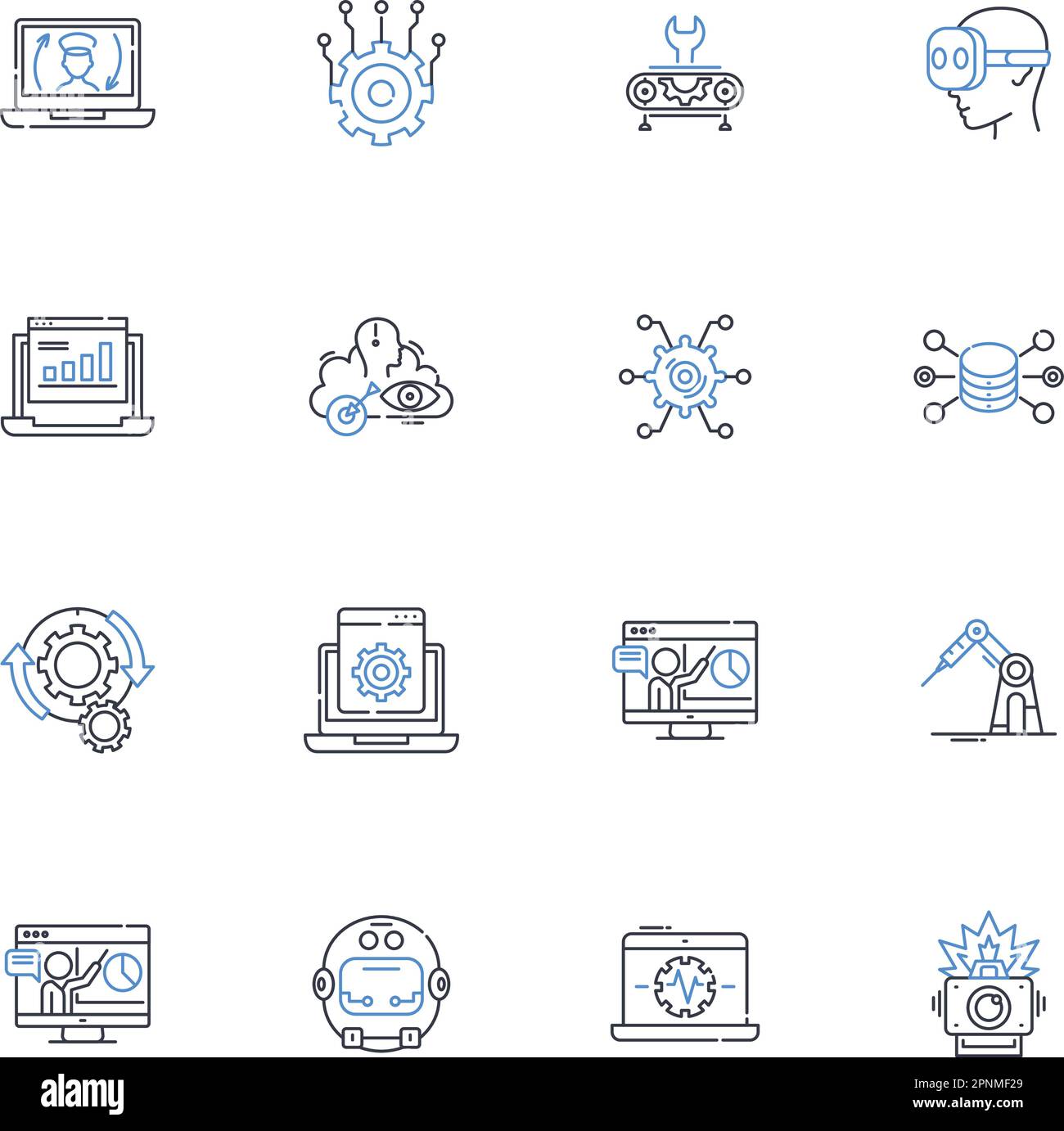 Progression line icons collection. Improvement, Advancement, Growth ...