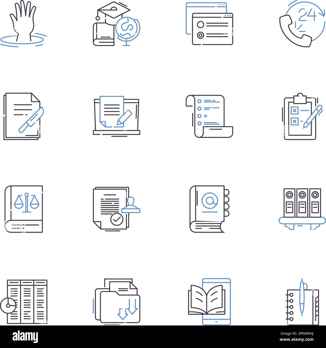 Heightened learning line icons collection. Acceleration, Awareness ...