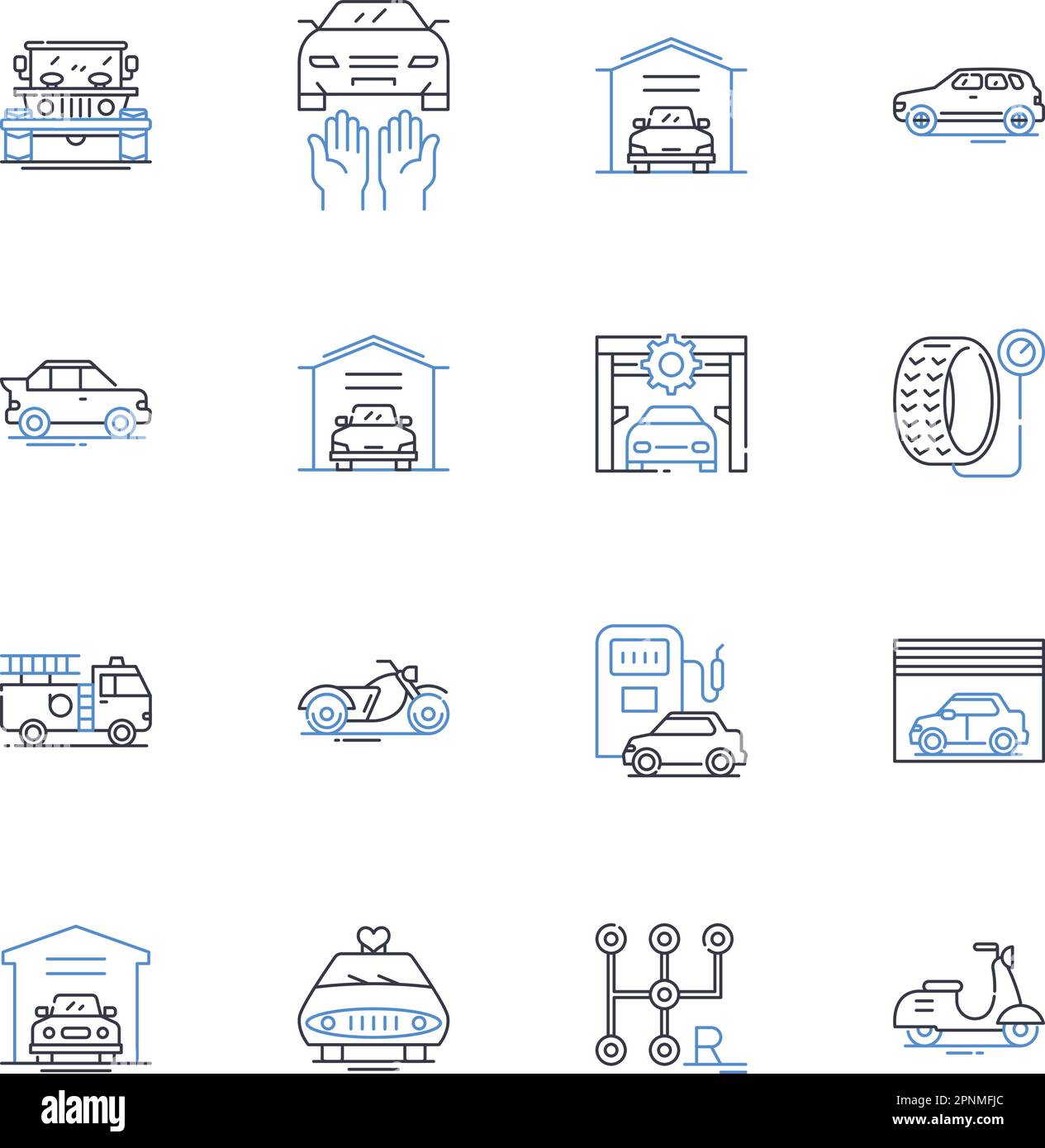 Tram and railway line icons collection. Transit, Commute, Track, Platform, Railroad, Train, Subway vector and linear illustration. Station,Trolley Stock Vector