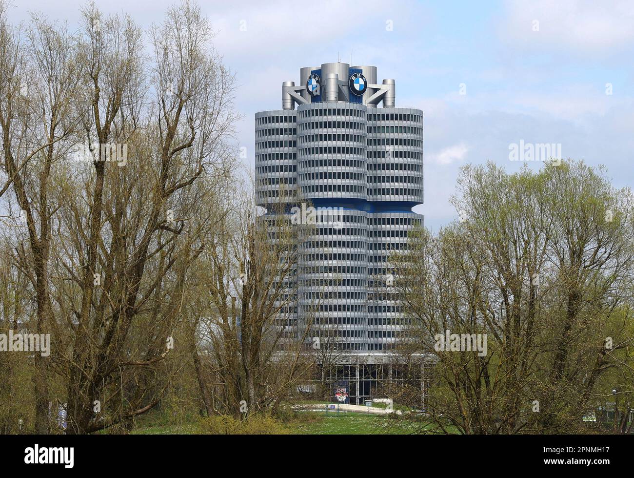 A photo shows BMW (Bayerische Motoren Werke AG) headquarters in Munich ...