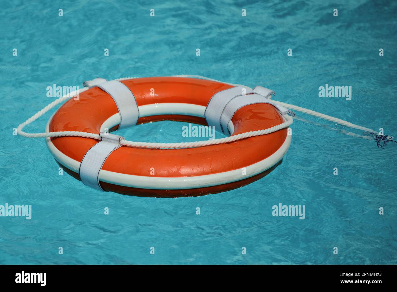 Water rescue emergency equipment. Rescue ring. Life buoy in swimming ...