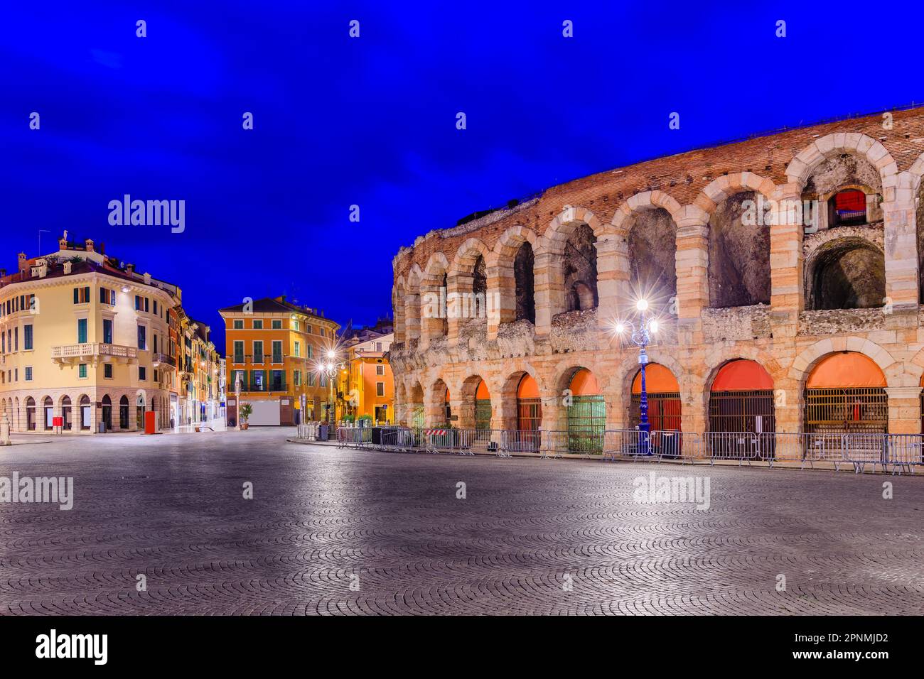 Verona, Italy. The Verona Arena, Roman amphitheatre in Piazza Bra Stock