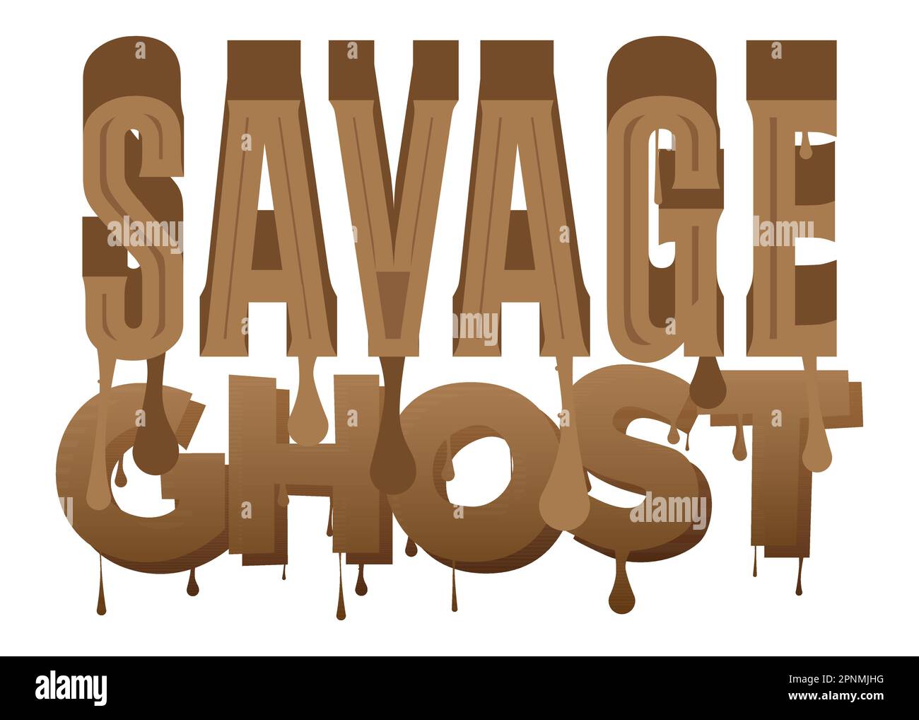 Savage Ghost. Graffiti tag. Abstract modern street art decoration