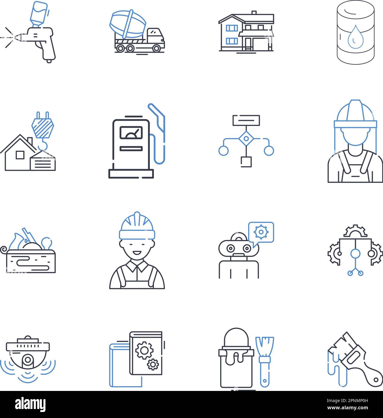 Innovator line icons collection. Pier, Visionary, Trailblazer, Creator 