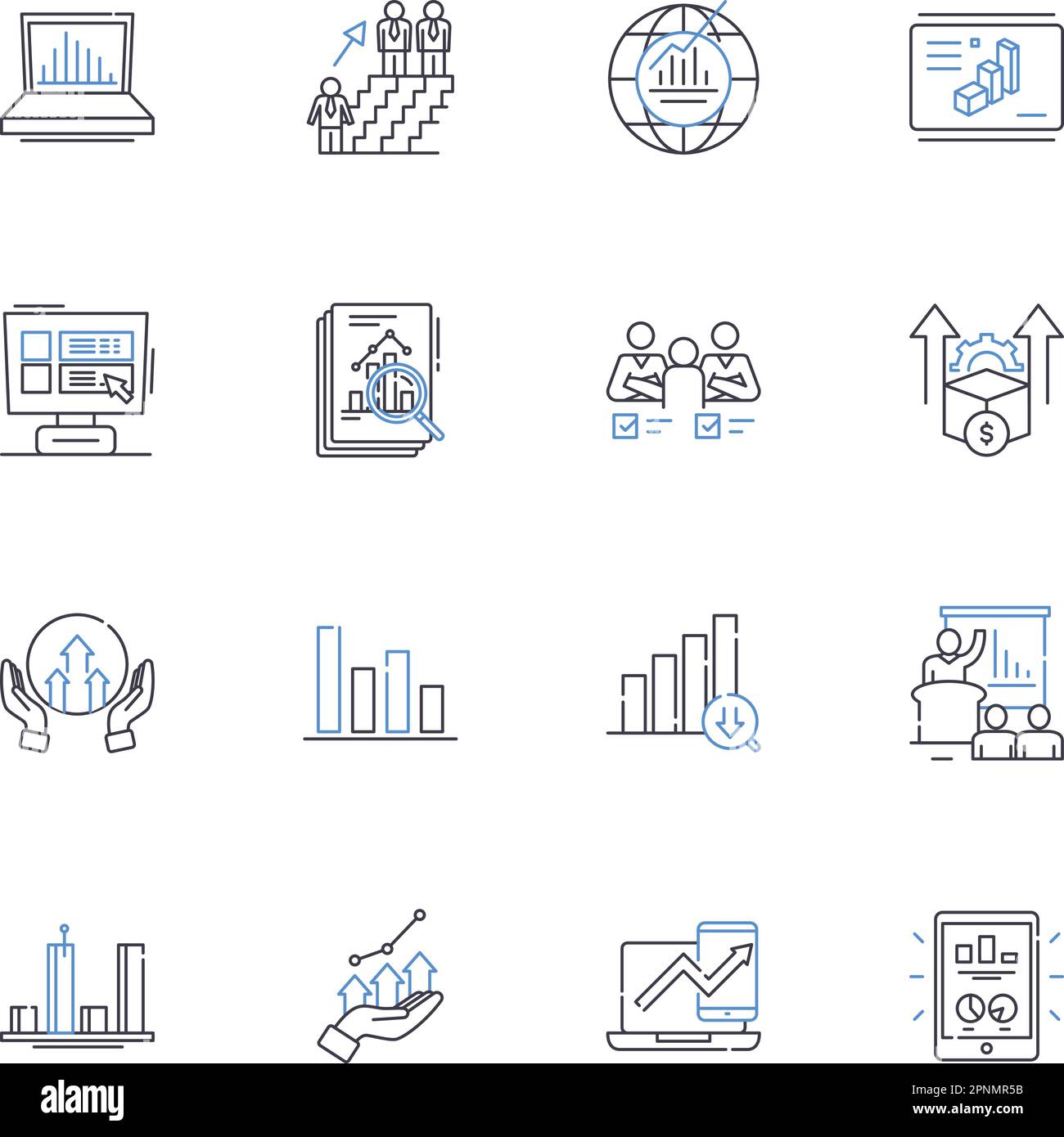 Tallying line icons collection. Counting, Summing, Tabulating, Calculating, Enumerating
