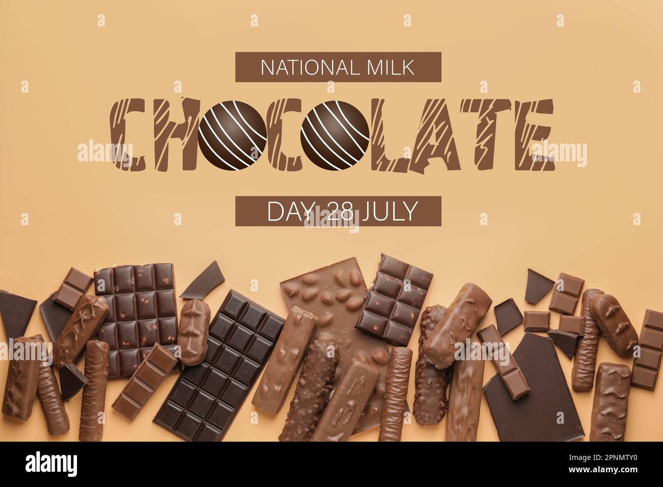 Poster for National Milk Chocolate Day Stock Photo Alamy