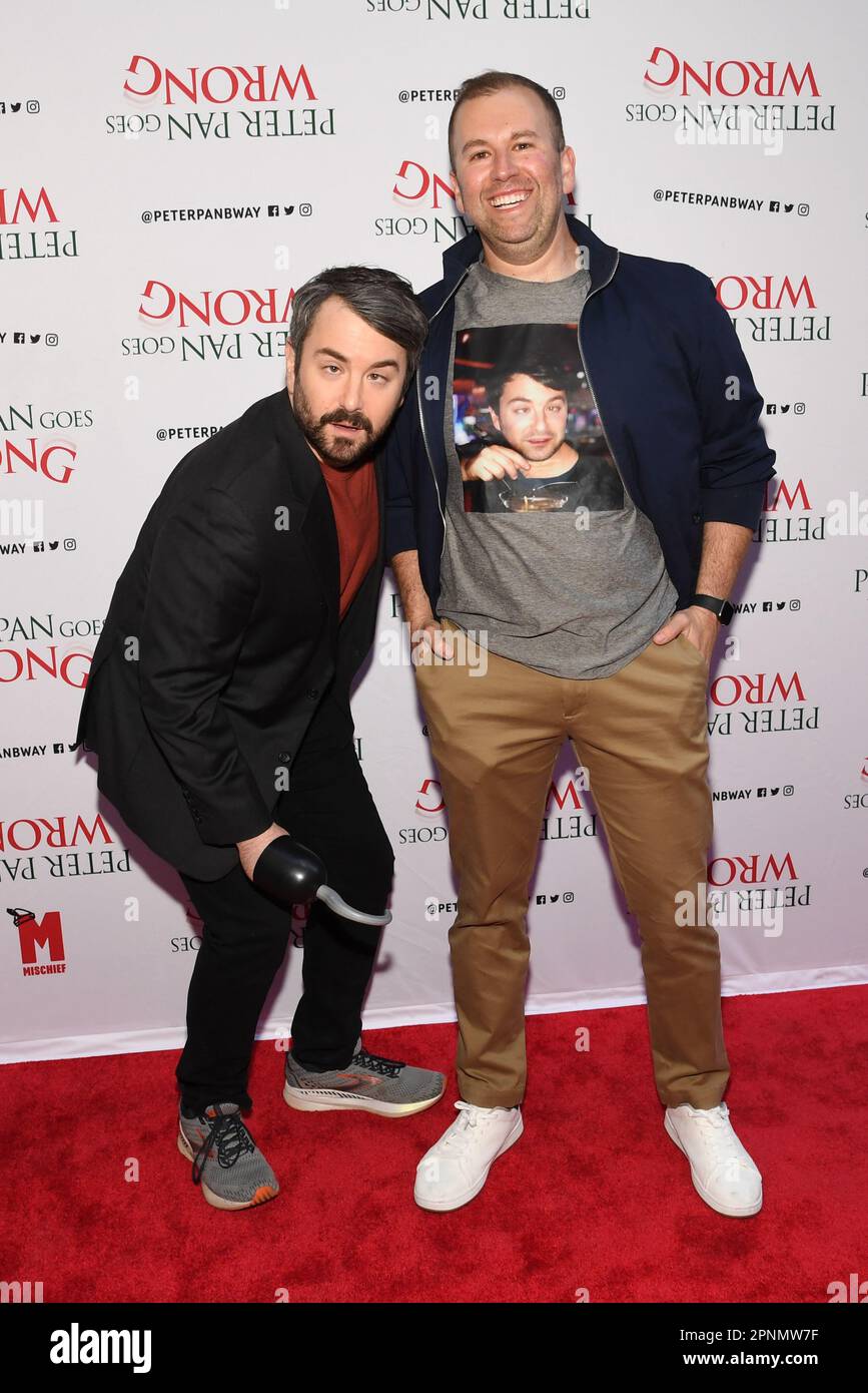New York, USA. 19th Apr, 2023. Alex Brightman (left) attends 