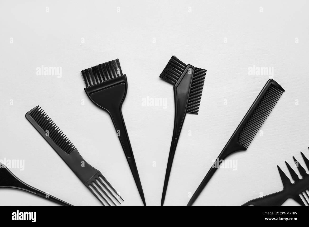 Beauty salon brushes Black and White Stock Photos & Images - Alamy