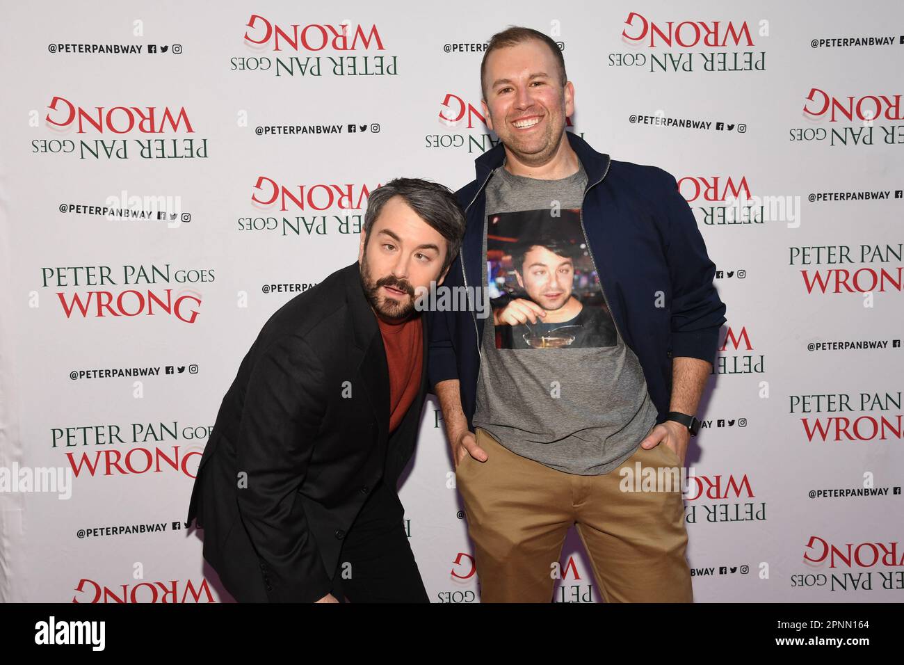 New York, USA. 19th Apr, 2023. Alex Brightman (left) attends 