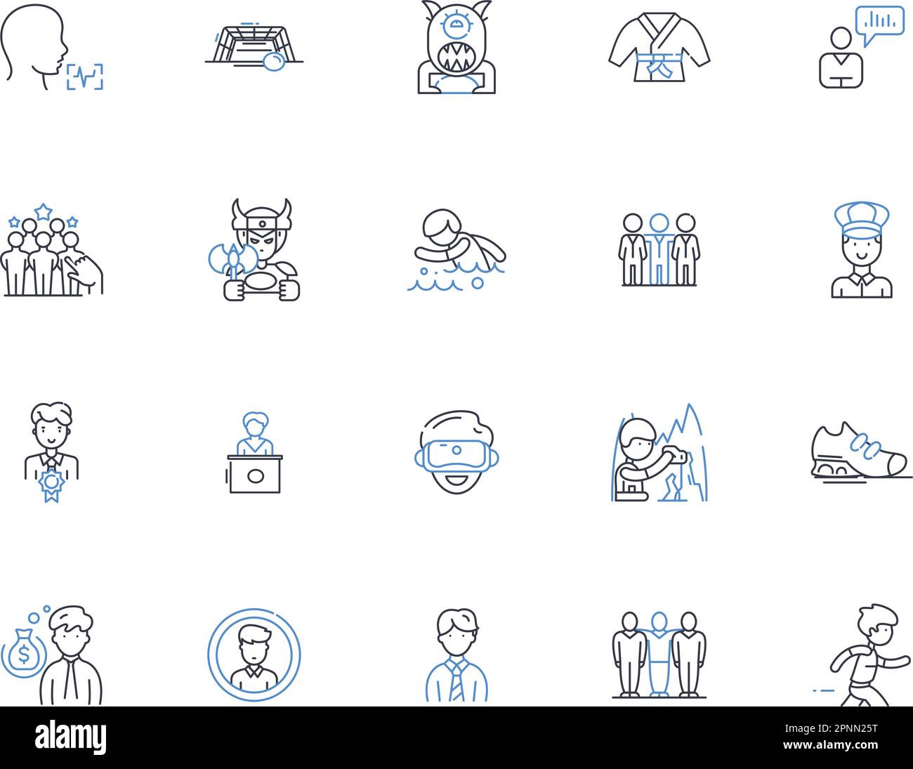 Fellas line icons collection. Masculine, Brothers, Dudes, Menfolk ...