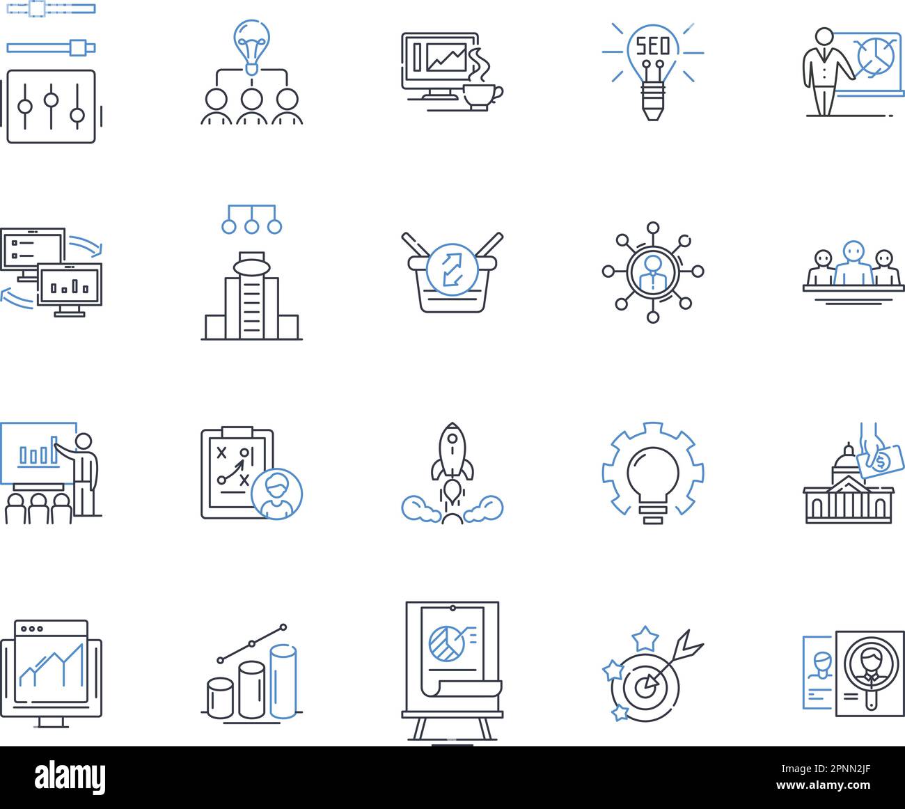Communication and dialogue line icons collection. Conversation, Interaction, Exchange, Discourse, Connection, Collaboration, Expression vector and Stock Vector