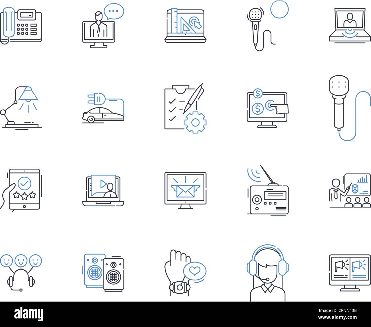 Programming line icons collection. Code, Syntax, Debugging, Algorithm, Logic, Compilation, Variable vector and linear illustration. Method,Database Stock Vector