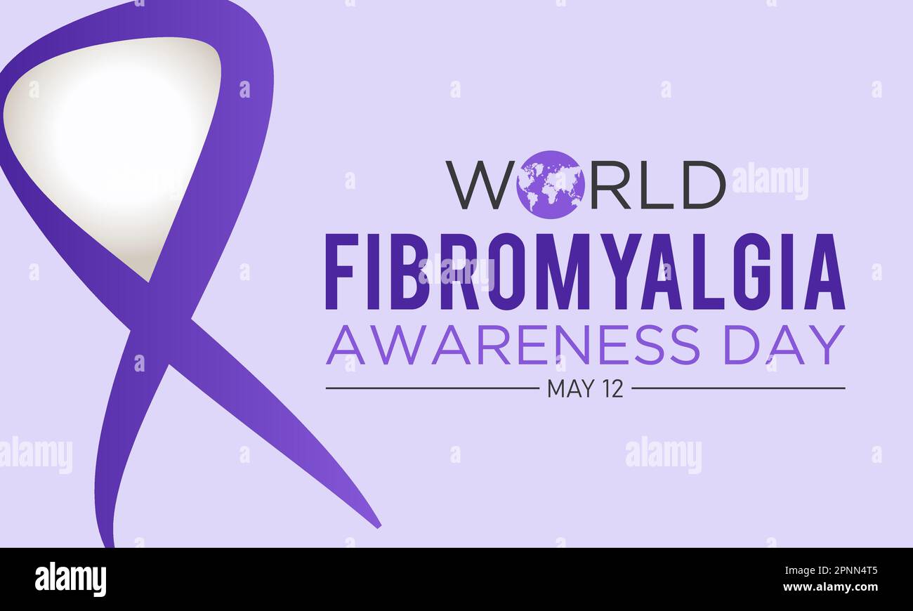 World Fibromyalgia Awareness Day. May 12. Vector illustration on the theme of world fibromyalgia and chronic fatigue syndrome awareness day banner des Stock Vector