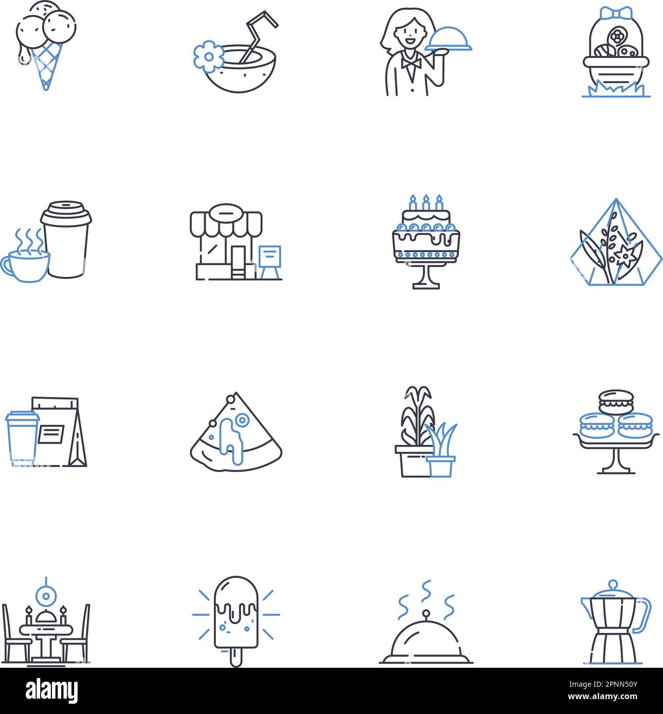 Pie house line icons collection. Flaky, Crust, Filling, Satisfying ...