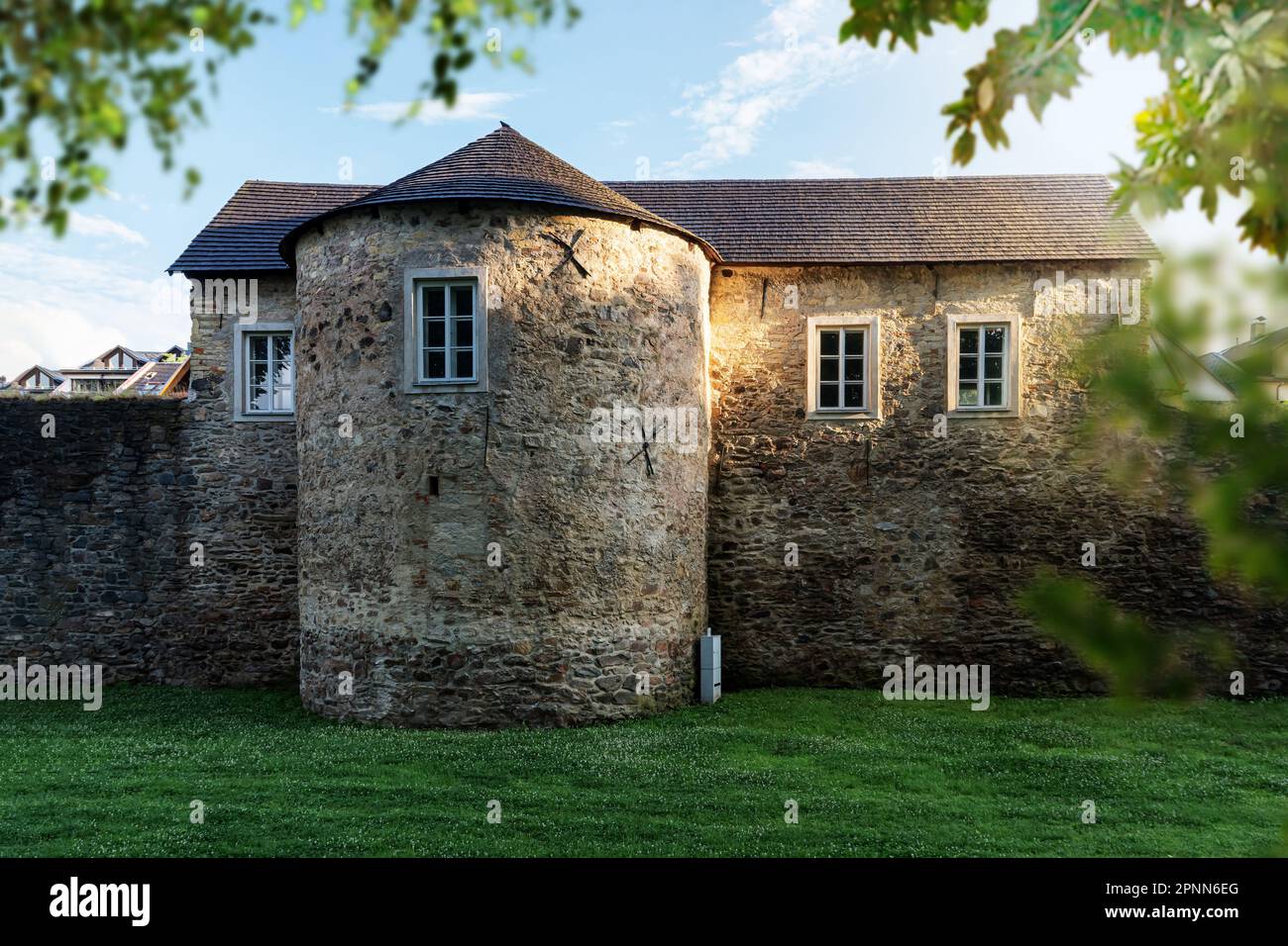 Ancient fortress in the Czech city Stock Photo