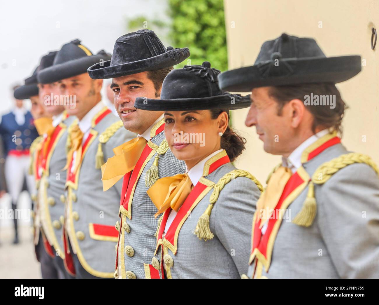 April 19, 2023 (Ronda, Malaga) Felipe VI is received by dozens of people upon his arrival at the bullring to participate in the commemoration of the 450th anniversary of the Real Maestranza de Caballería de Ronda. It was attended by some 2,500 schoolchildren from the Serranía de Ronda. Credit: CORDON PRESS/Alamy Live News Stock Photo