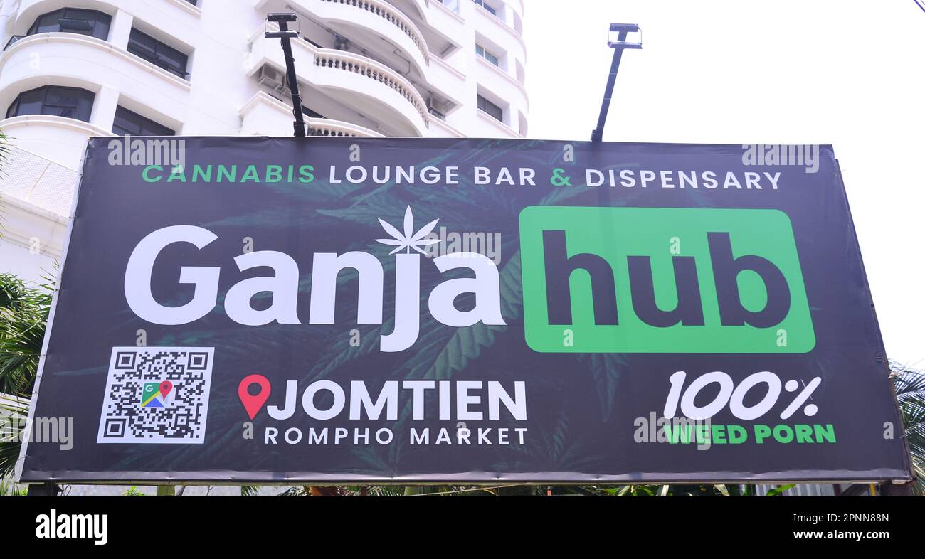 An advertising billboard in Jomtien, Pattaya, Thailand, Asia