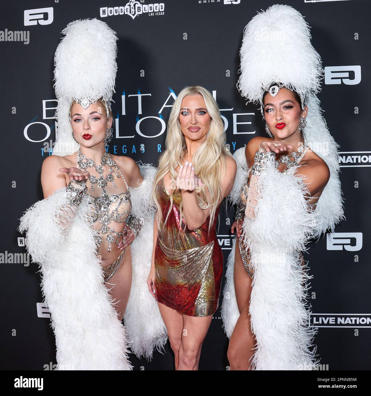 West Hollywood, United States. 19th Apr, 2023. WEST HOLLYWOOD, LOS ANGELES, CALIFORNIA, USA - APRIL 19: American singer, television personality and actress Erika Jayne (Erika Girardi) arrives at the Erika Jayne BET IT ALL ON BLONDE House of Blues Las Vegas Residency Announcement Event held at Bootsy Bellows Los Angeles on April 19, 2023 in West Hollywood, Los Angeles, California, United States. (Photo by Xavier Collin/Image Press Agency) Credit: Image Press Agency/Alamy Live News Stock Photo