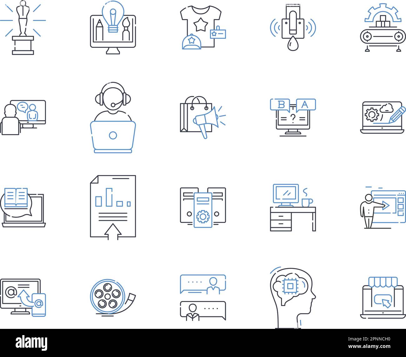 Data platforms line icons collection. Analytics, Big data, Cloud, Data ...