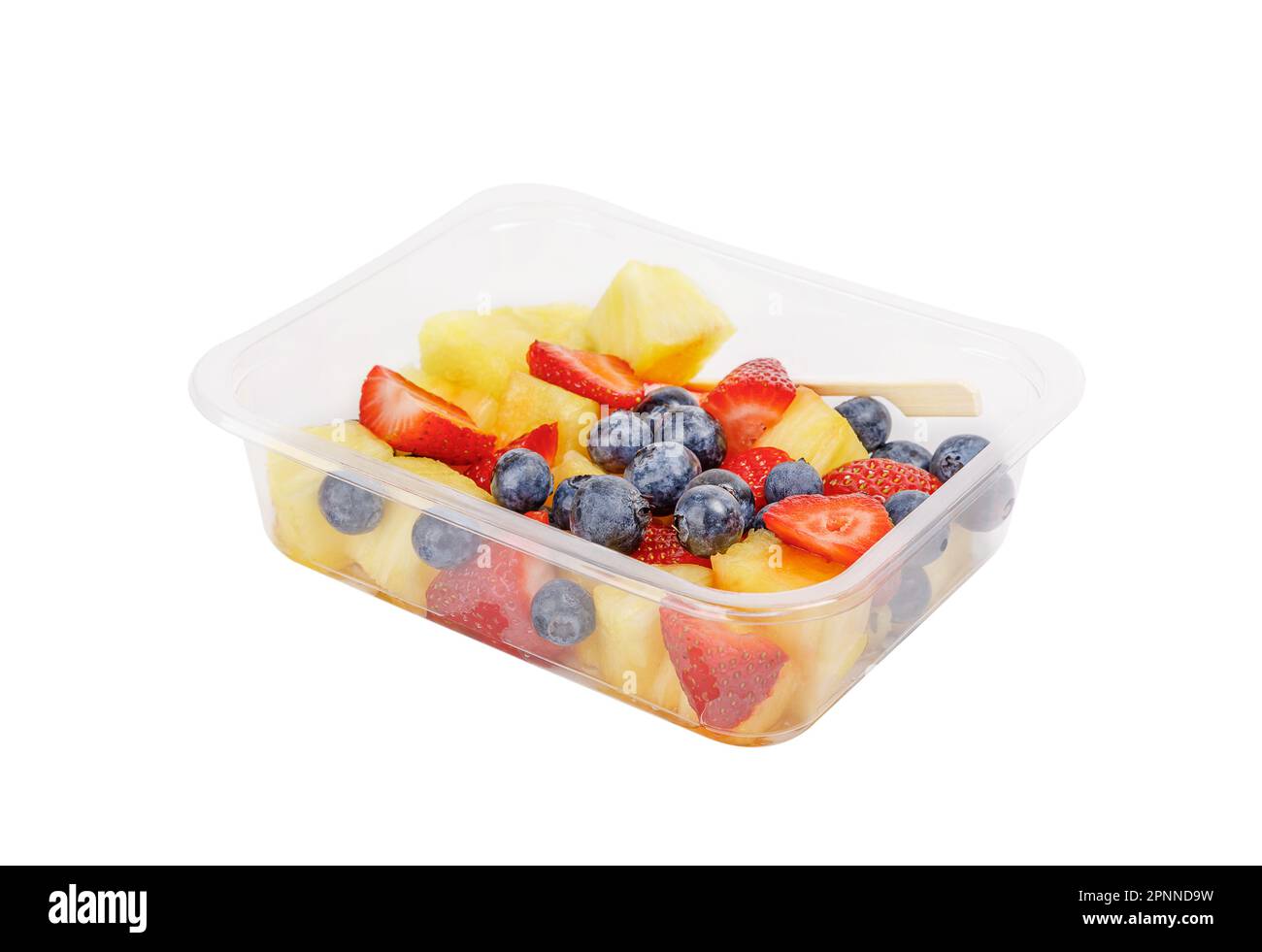 fruit salad in clear plastic containers Stock Photo - Alamy