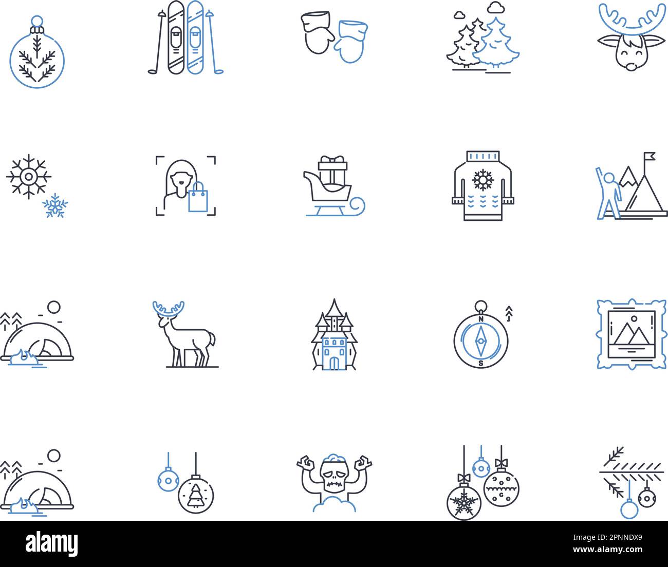 Hailst line icons collection. Storms, Ice, Damage, Insurance