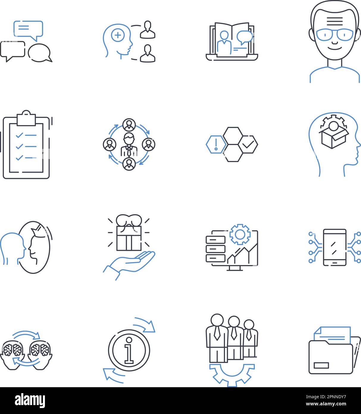 Corporate bonds line icons collection. Yield, Coupon, Market, Issuer