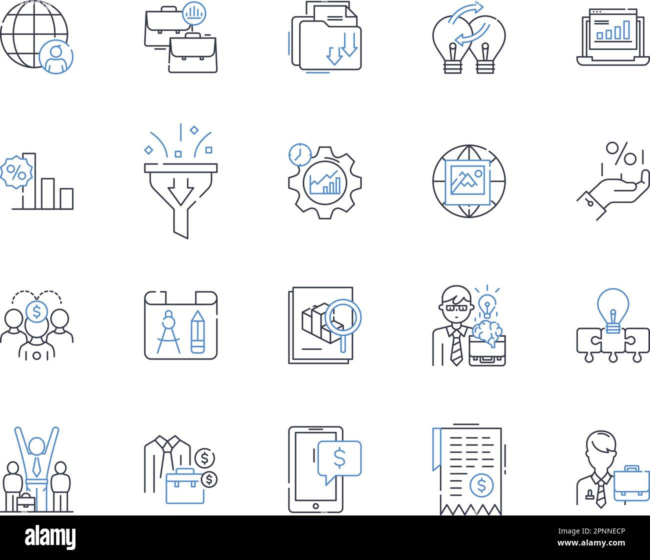 Wealth asset line icons collection. Gold, Real estate, Investment ...