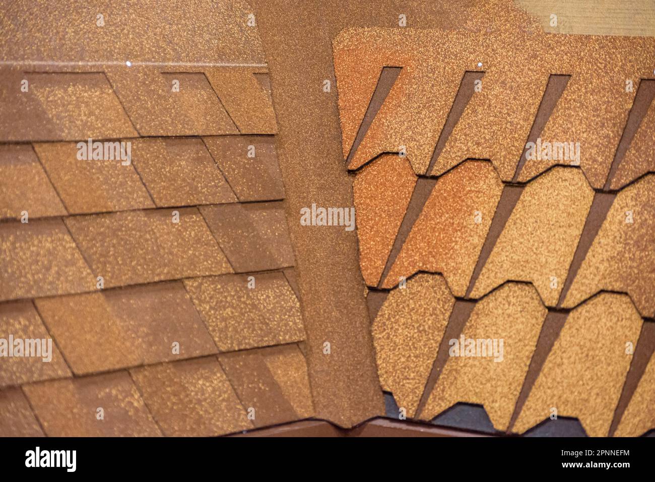 Closeup bitumen shingle roof pattern hires stock photography and