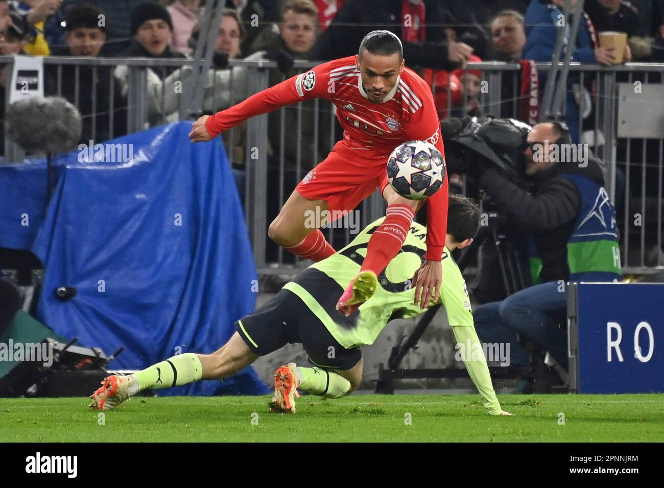 Munich, Deutschland. 19th Apr, 2023. Leroy SANE (FC Bayern Munich