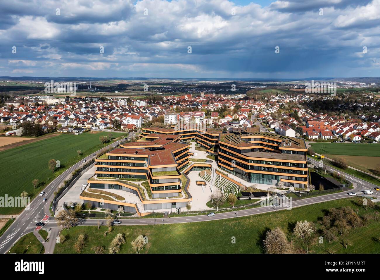 Lidl Germany headquarters, exterior view, drone photo, Bad Wimpfen,  Baden-Wuerttemberg, Germany Stock Photo - Alamy