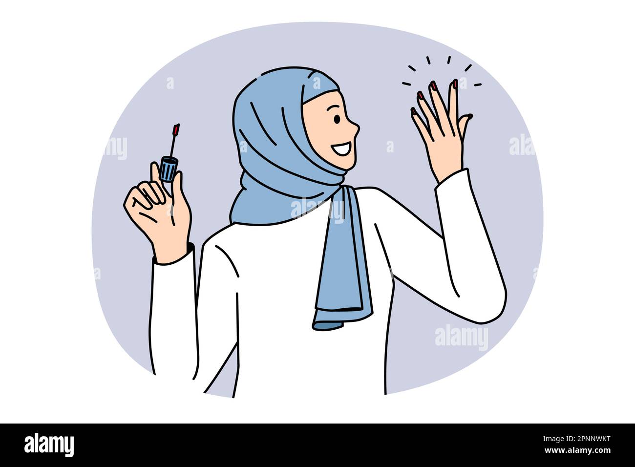 Modern Islam arabic women concept. Smiling positive arabic woman ...