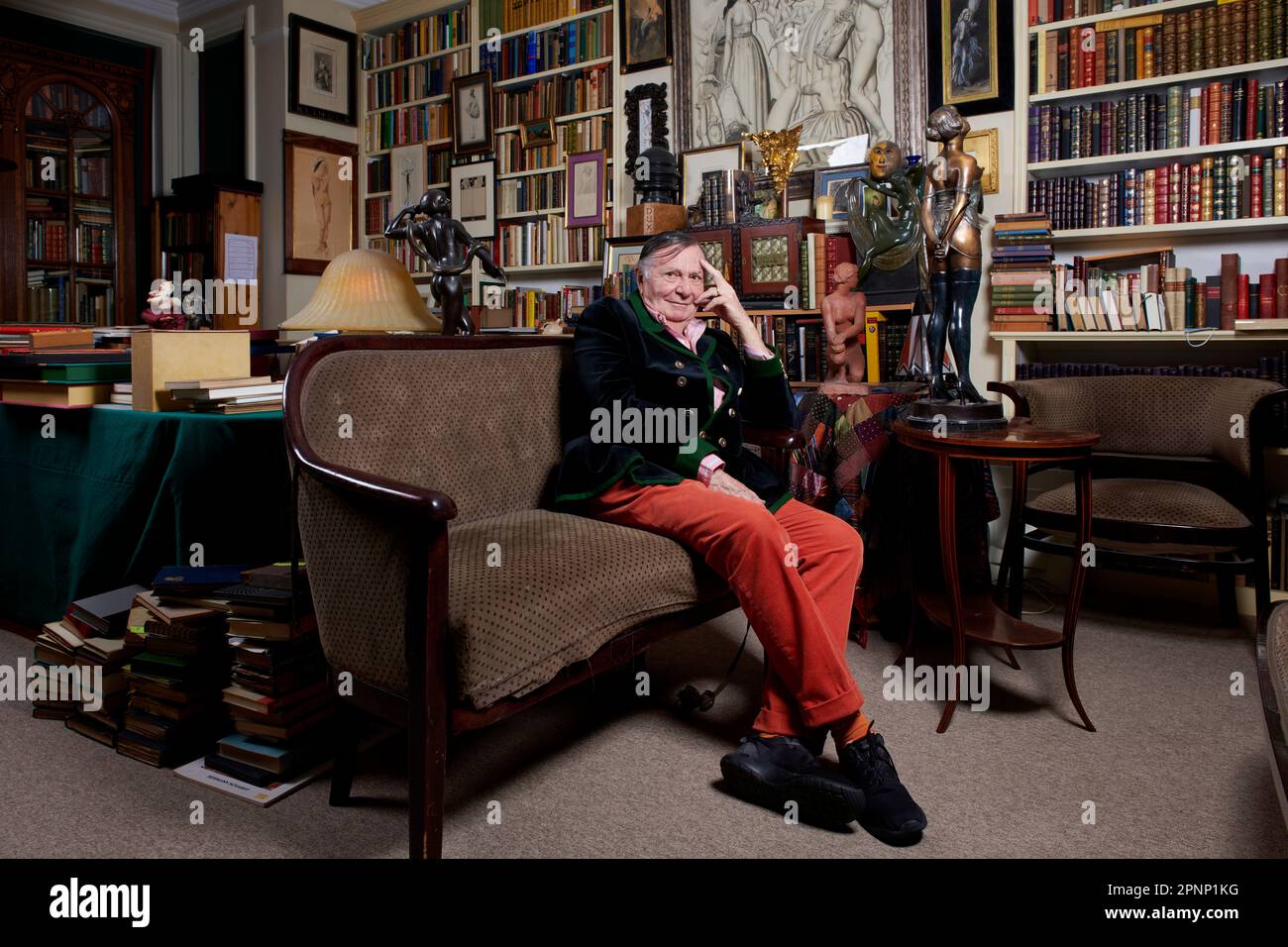 Barry Humphries on his 87th birthday Stock Photo - Alamy