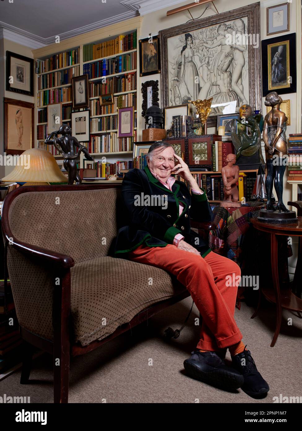 Barry Humphries on his 87th birthday Stock Photo - Alamy