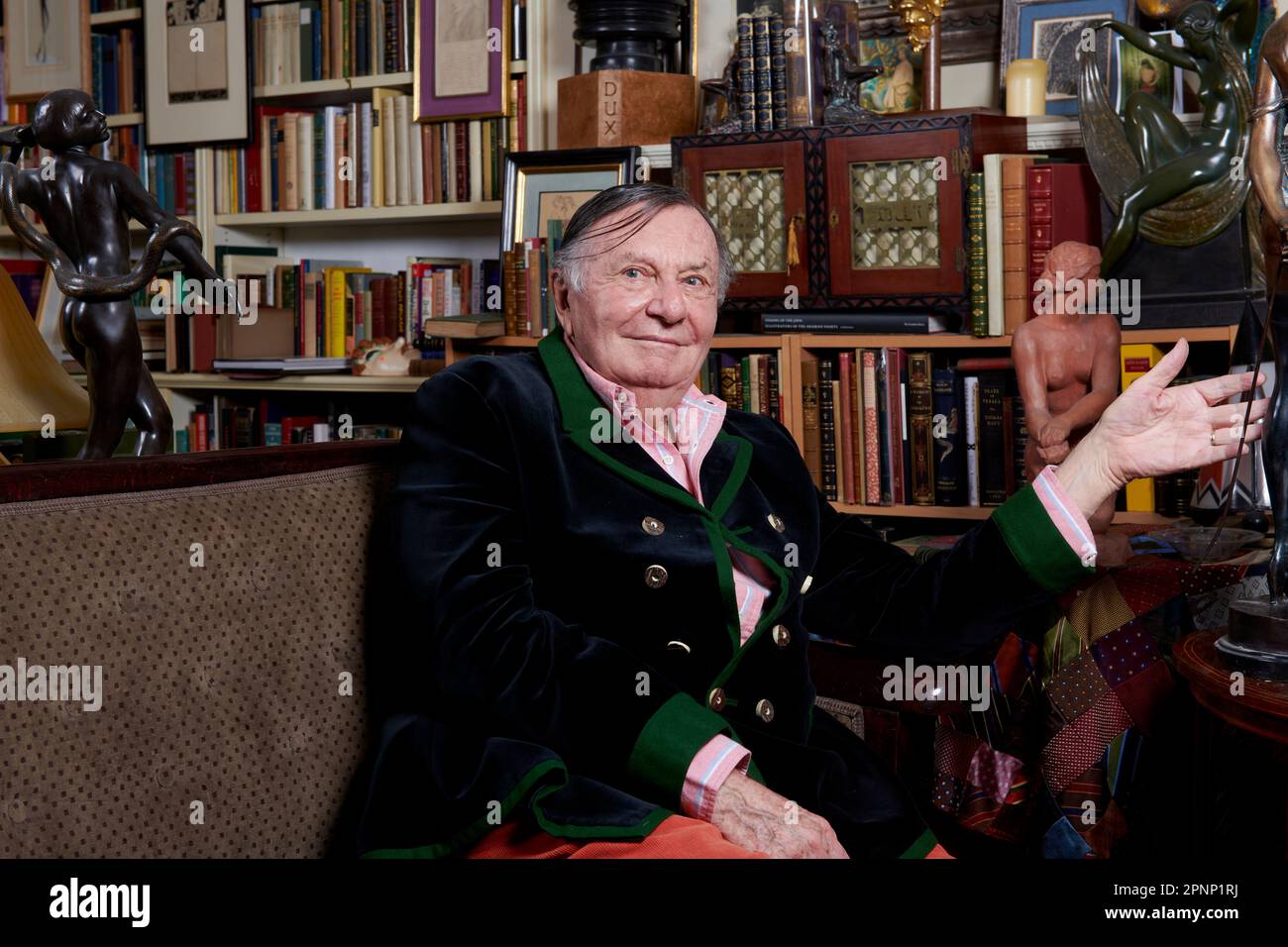Barry Humphries on his 87th birthday Stock Photo - Alamy