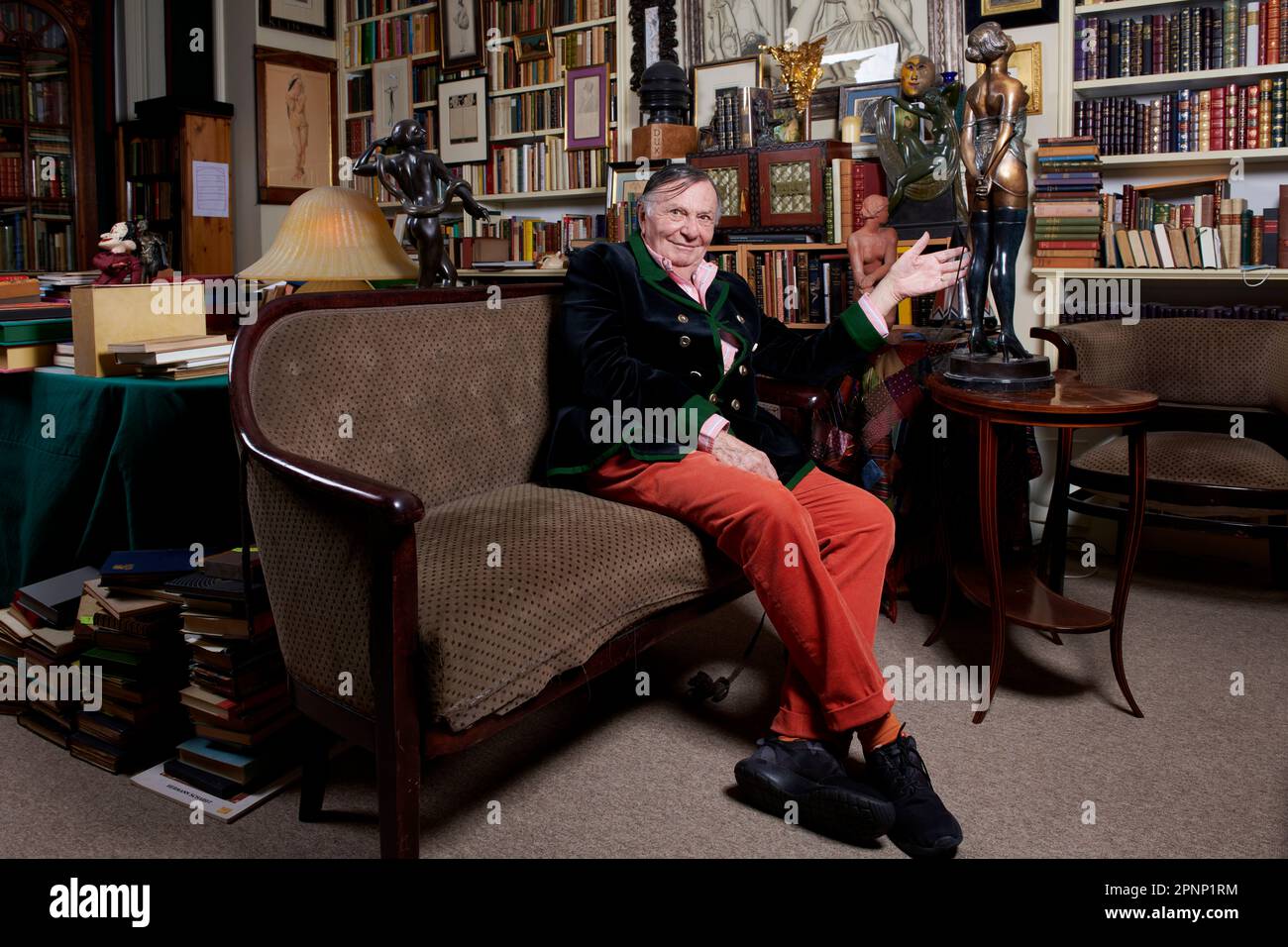 Barry Humphries on his 87th birthday Stock Photo - Alamy