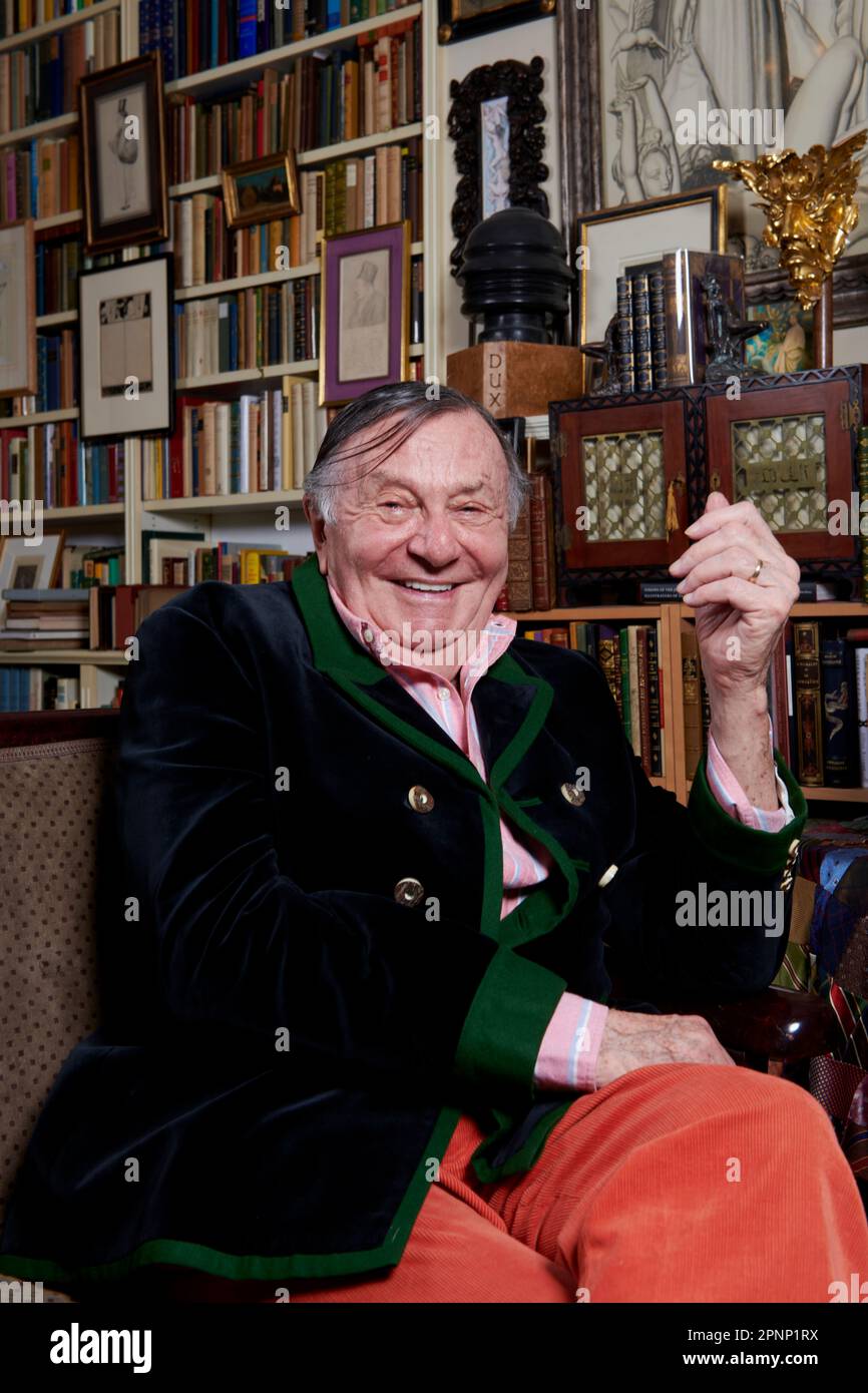 Barry Humphries on his 87th birthday Stock Photo - Alamy